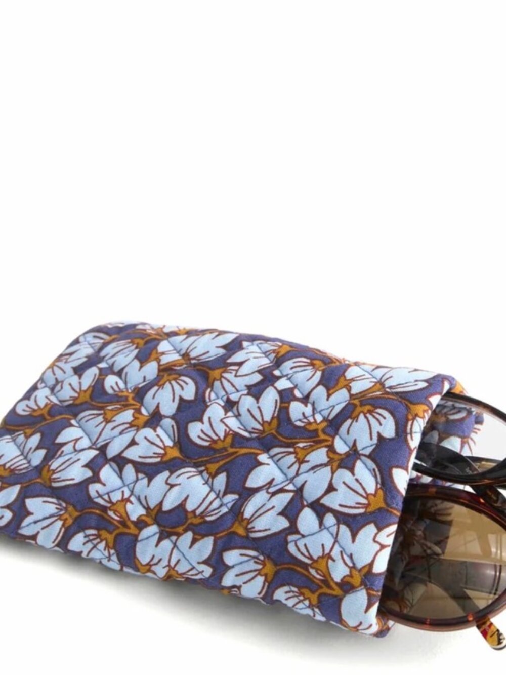NWT Vera Bradley Double Eye Glass Case in Pawpaw Floral - Soft Cotton New